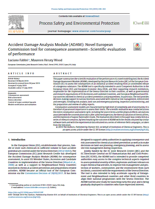 Accident Damage Assessment Module Cover