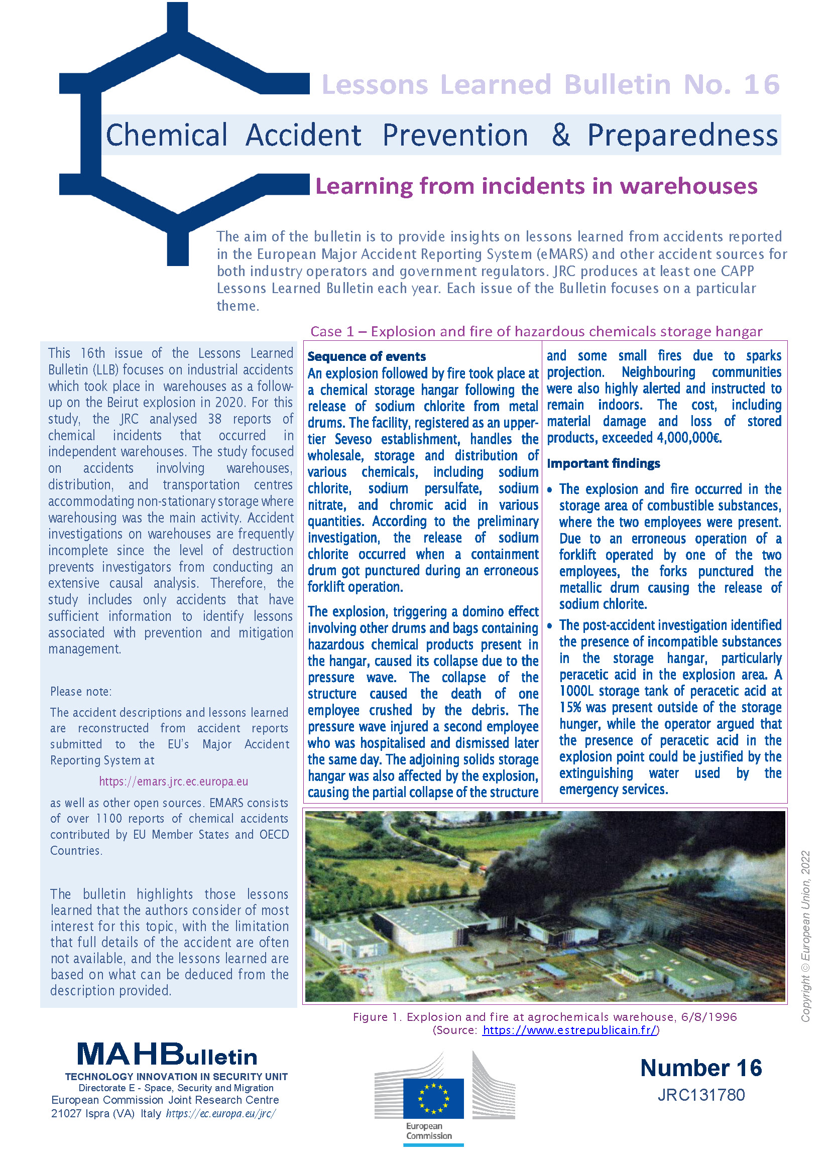 JRC Publications Repository - Learning lessons from accidents